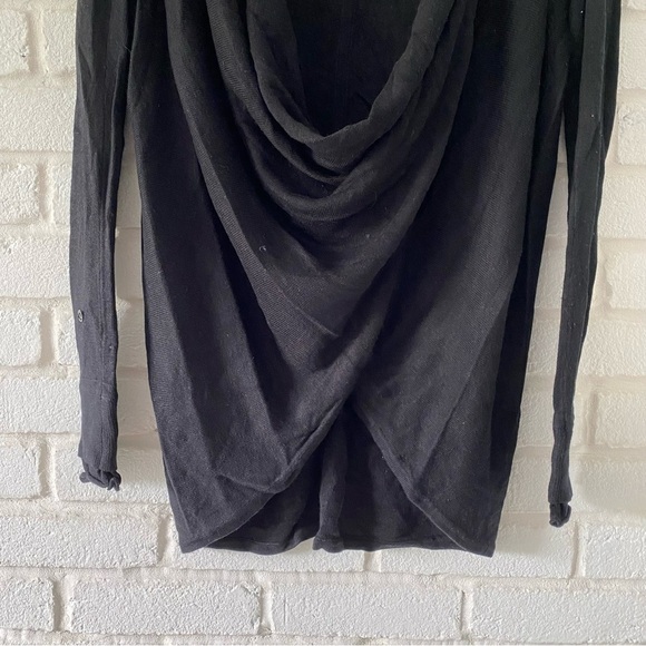 Lululemon Black Faux Wrap Long Sleeve Pullover Sweater Shirt Women’s Size Medium - Picture 3 of 7
